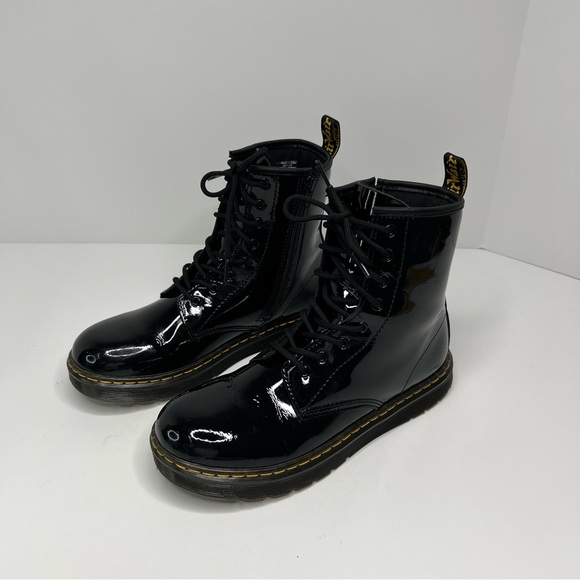 Dr. Martens Shoes - Dr. Martens Zavala Black Patent Boots Women Size 7